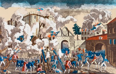 Der Sturm auf die Bastille, 14. Juli 1789 von French School